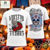 Houston Texans x Di╠üa de los Muertos 2026 Graphic T Shirt, Hot 3D Shirt Trend Houston Texans X DI UA DE Los Muertos 2026 Graphic T Shirt