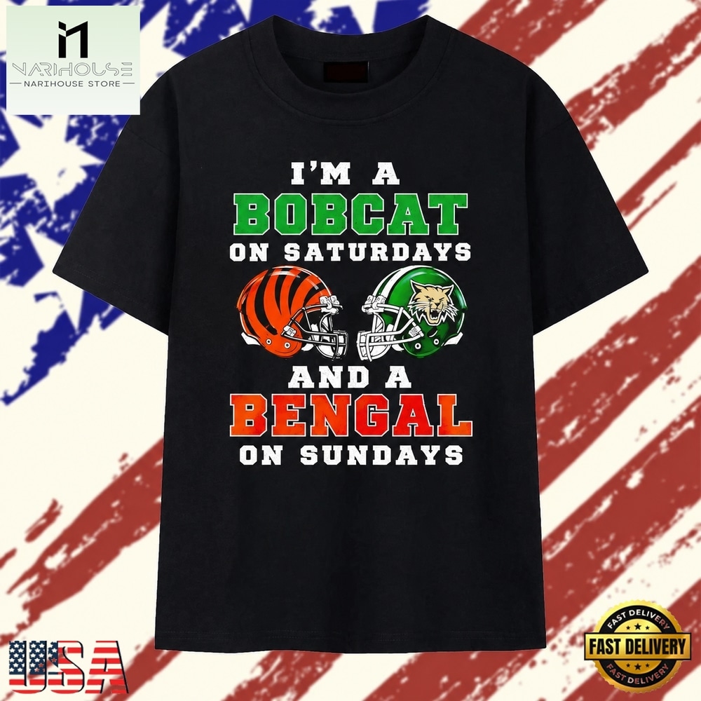 I’m a Bobcat on Saturdays and a Bengal on Sundays T Shirt, Stylish 2D Graphic Shirt I’m a Bobcat on Saturdays and a Bengal on Sundays T Shirt, Stylish 2D Graphic Shirt