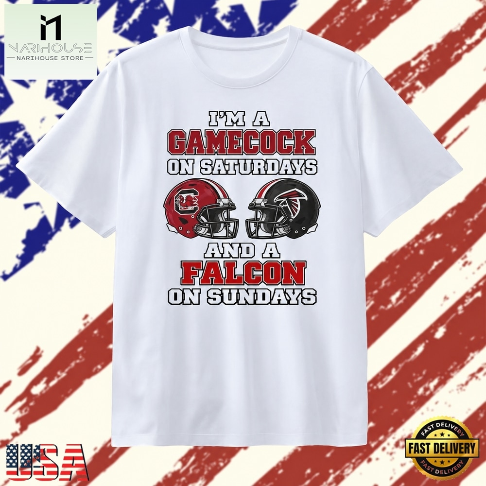 I’m a Gamecock on Saturdays and a Falcon on Sundays T Shirt, Stylish 2D Graphic Shirt I’m a Gamecock on Saturdays and a Falcon on Sundays T Shirt, Stylish 2D Graphic Shirt