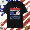 I’m a Husker on Saturdays and a Seattle Seahawk on Sundays T Shirt, Stylish 2D Graphic Shirt I M A Husker ON Saturdays And A Seattle Seahawk ON Sundays T Shirt