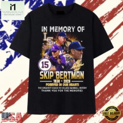 In Memory Of Skip Bertman 1938 2026 LSU Tigers Legend T Shirt, Stylish 2D Graphic Shirt IN Memory OF Skip Bertman 1938 2026 Lsu Tigers Legend T Shirt