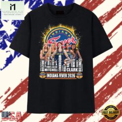 Indiana Fever 2026 Roster Caitlin Clark Basketball Graphic T Shirt, Stylish 2D Graphic Shirt Indiana Fever 2026 Roster Caitlin Clark Basketball Graphic T Shirt