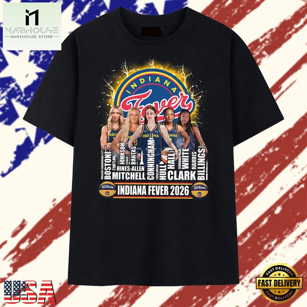 Indiana Fever 2026 Roster Caitlin Clark Basketball Graphic T Shirt, Stylish 2D Graphic Shirt Indiana Fever 2026 Roster Caitlin Clark Basketball Graphic T Shirt, Stylish 2D Graphic Shirt