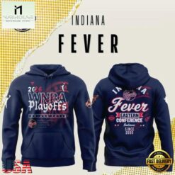 Indiana Fever 2026 WNBA Playoffs Eastern Conference Pullover Hoodie, Hot 3D Shirt Trend Indiana Fever 2026 Wnba Playoffs Eastern Conference Pullover Hoodie