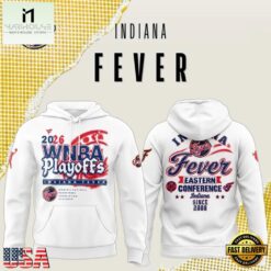 Indiana Fever 2026 WNBA Playoffs Eastern Conference White Hoodie, Hot 3D Shirt Trend Indiana Fever 2026 Wnba Playoffs Eastern Conference White Hoodie
