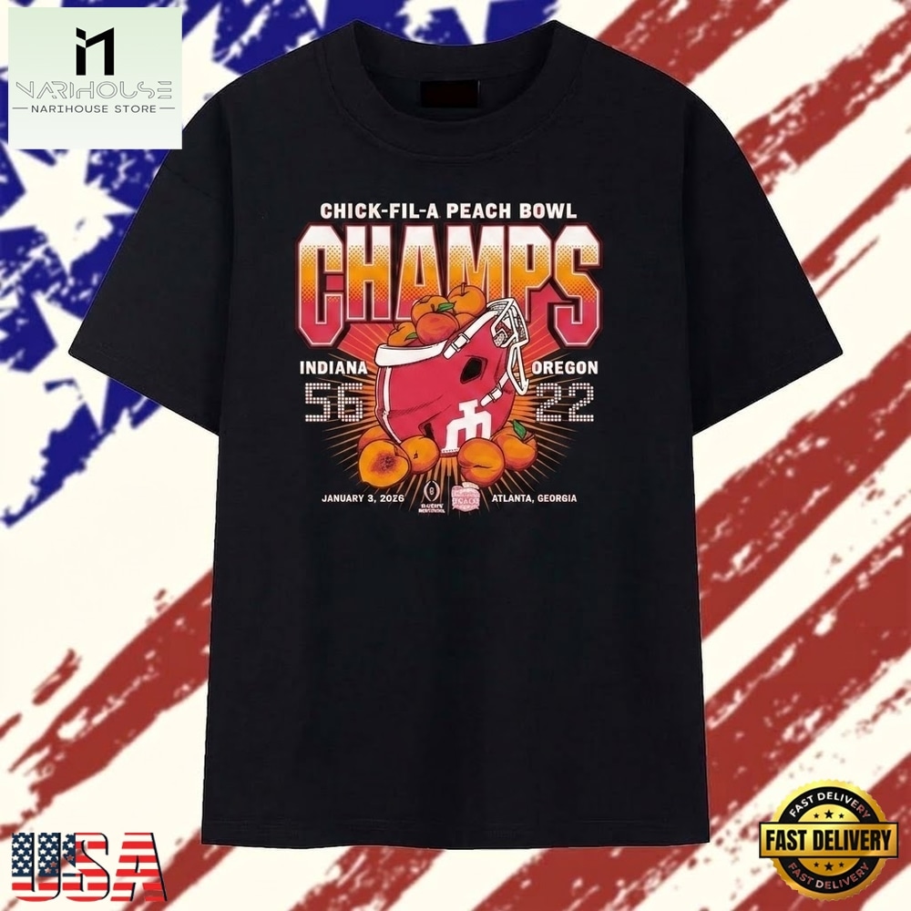 Indiana Hoosiers Chick fil A Peach Bowl champs 2026 T Shirt.jfif, Stylish 2D Graphic Shirt Indiana Hoosiers Chick fil A Peach Bowl champs 2026 T Shirt.jfif, Stylish 2D Graphic Shirt