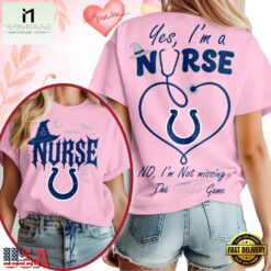 Indianapolis Colts NFL Night Shift Never Misses Game Day Halloween Nurse Unisex 3D Shirt, NFL Sporty Shirt Indianapolis Colts Nfl Night Shift Never Misses Game Day Halloween Nurse Unisex 3D Shirt