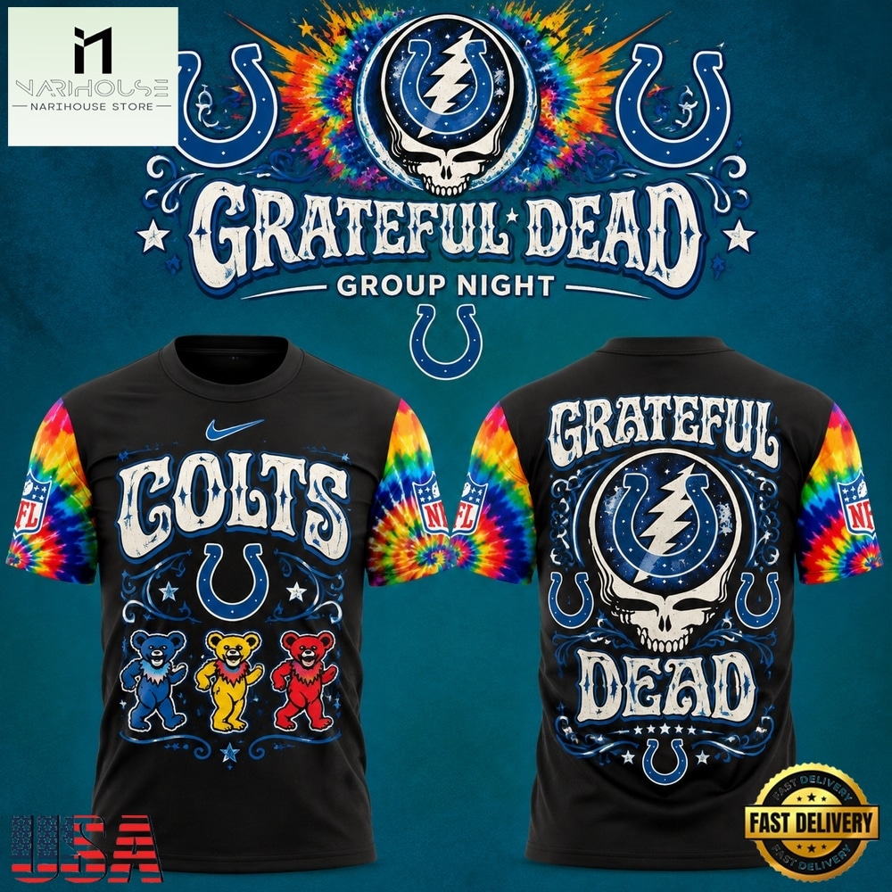Indianapolis Colts x Grateful Dead Night 2026 Limited Edition T Shirt, Popular 3D Music Tee Indianapolis Colts x Grateful Dead Night 2026 Limited Edition T Shirt, Popular 3D Music Tee