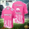 Iowa Hawkeyes NCAA Breast Cancer Awareness Month 2026 Football Jersey, Trending Football Shirt Iowa Hawkeyes Ncaa Breast Cancer Awareness Month 2026 Football Jersey