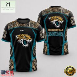 Jacksonville Jaguars 2026 NFL Hunting Camo 3D Shirt, NFL Sporty Shirt Jacksonville Jaguars 2026 Nfl Hunting Camo 3D Shirt