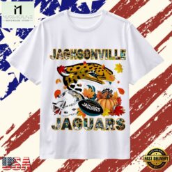 Jacksonville Jaguars Football Autumn Fall Pumpkin Graphic T Shirt, Stylish 2D Graphic Shirt Jacksonville Jaguars Football Autumn Fall Pumpkin Graphic T Shirt