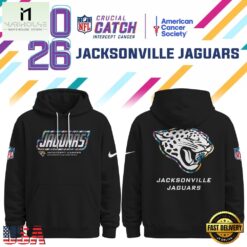Jacksonville Jaguars NFL Crucial Catch 2026 Limited Edition Black Hoodie Shirt, NFL Sporty Shirt Jacksonville Jaguars Nfl Crucial Catch 2026 Limited Edition Black Hoodie Shirt