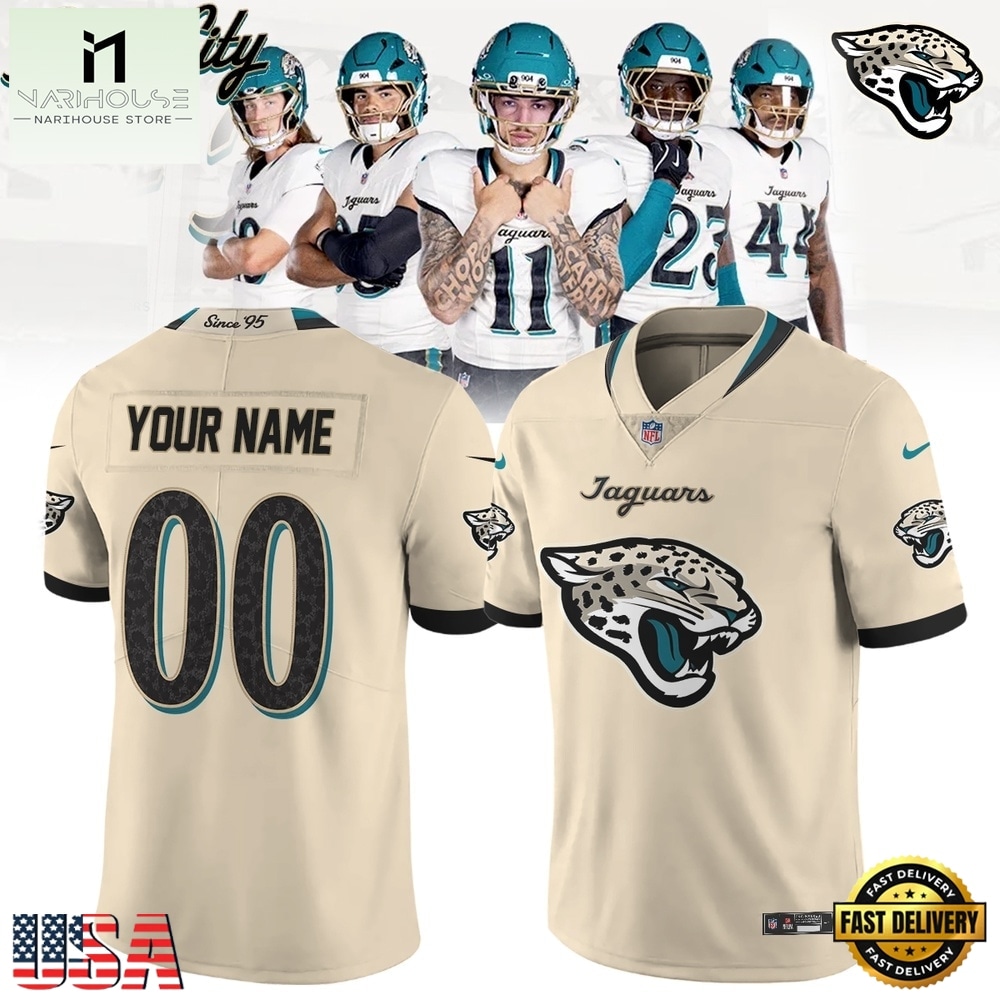 Jacksonville Jaguars NFL Rivalries 2026 Custom Name And Number Football Jersey, Trending Football Shirt Jacksonville Jaguars NFL Rivalries 2026 Custom Name And Number Football Jersey, Trending Football Shirt
