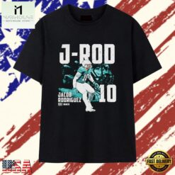 Jacob Rodriguez J Rod 10 Distressed NFLPA T Shirt, Stylish 2D Graphic Shirt Jacob Rodriguez J Rod 10 Distressed Nflpa T Shirt