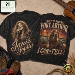 Janis Joplin Vintage Sunset Portrait 3D Shirt, Popular 3D Music Tee Janis Joplin Vintage Sunset Portrait 3D Shirt