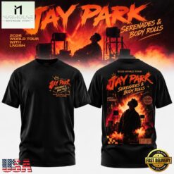 JAY PARK x LNGSHOT 2026 World Tour Serenades x Body Rolls Black T Shirt, Popular 3D Music Tee Jay Park X Lngshot 2026 World Tour Serenades X Body Rolls Black T Shirt