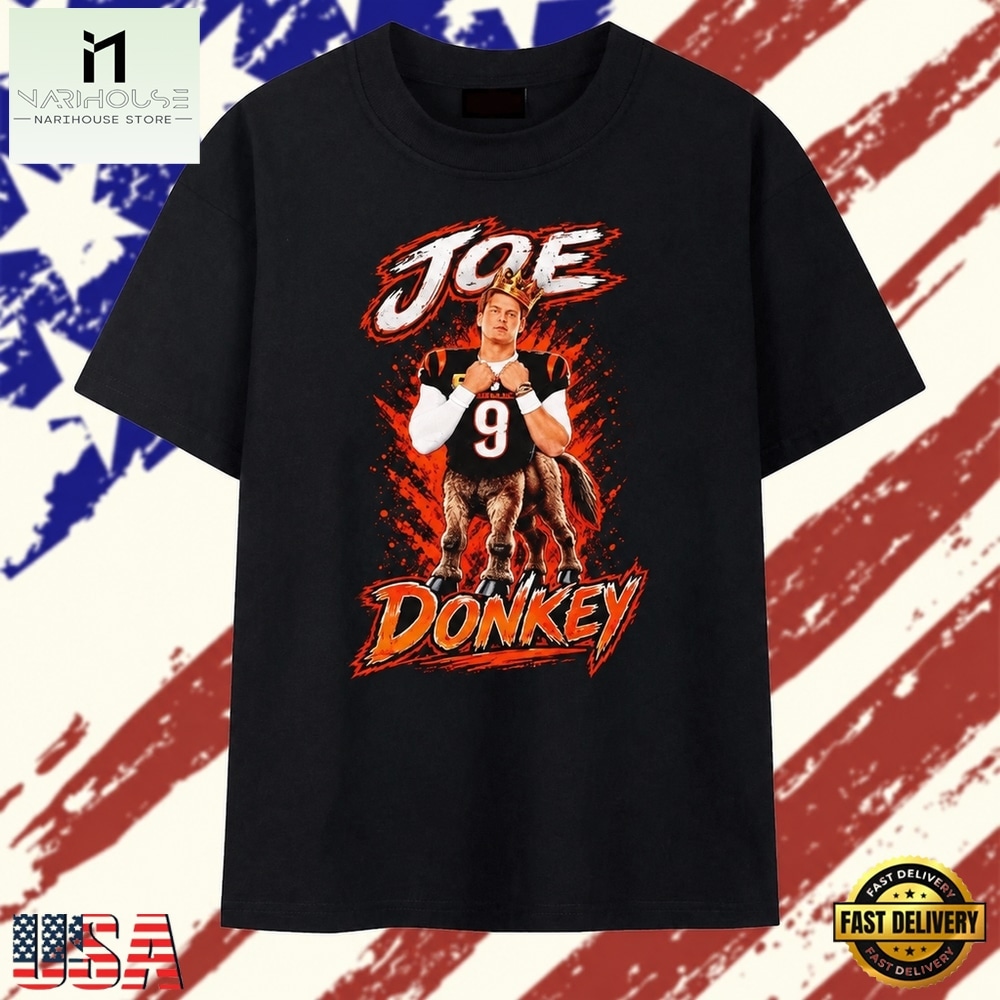 Joe Burrow Cincinnati Bengals Joe Donkey T Shirt, Stylish 2D Graphic Shirt Joe Burrow Cincinnati Bengals Joe Donkey T Shirt, Stylish 2D Graphic Shirt