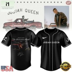 Josiah Queen Damascus Road Tour 2027 New Design Signature Baseball Jersey, Concert Baseball Jersey Josiah Queen Damascus Road Tour 2027 New Design Signature Baseball Jersey