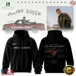 Josiah Queen Damascus Road Tour 2027 New Design Signature Hoodie, Popular 3D Music Tee Josiah Queen Damascus Road Tour 2027 New Design Signature Hoodie