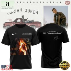 Josiah Queen Damascus Road Tour 2027 Signature Black T Shirt, Popular 3D Music Tee Josiah Queen Damascus Road Tour 2027 Signature Black T Shirt