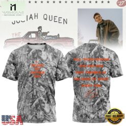 Josiah Queen Damascus Road Tour 2027 Signature Camo 3D Shirt, Popular 3D Music Tee Josiah Queen Damascus Road Tour 2027 Signature Camo 3D Shirt