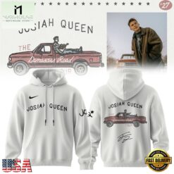 Josiah Queen Damascus Road Tour 2027 Signature White Hoodie, Popular 3D Music Tee Josiah Queen Damascus Road Tour 2027 Signature White Hoodie