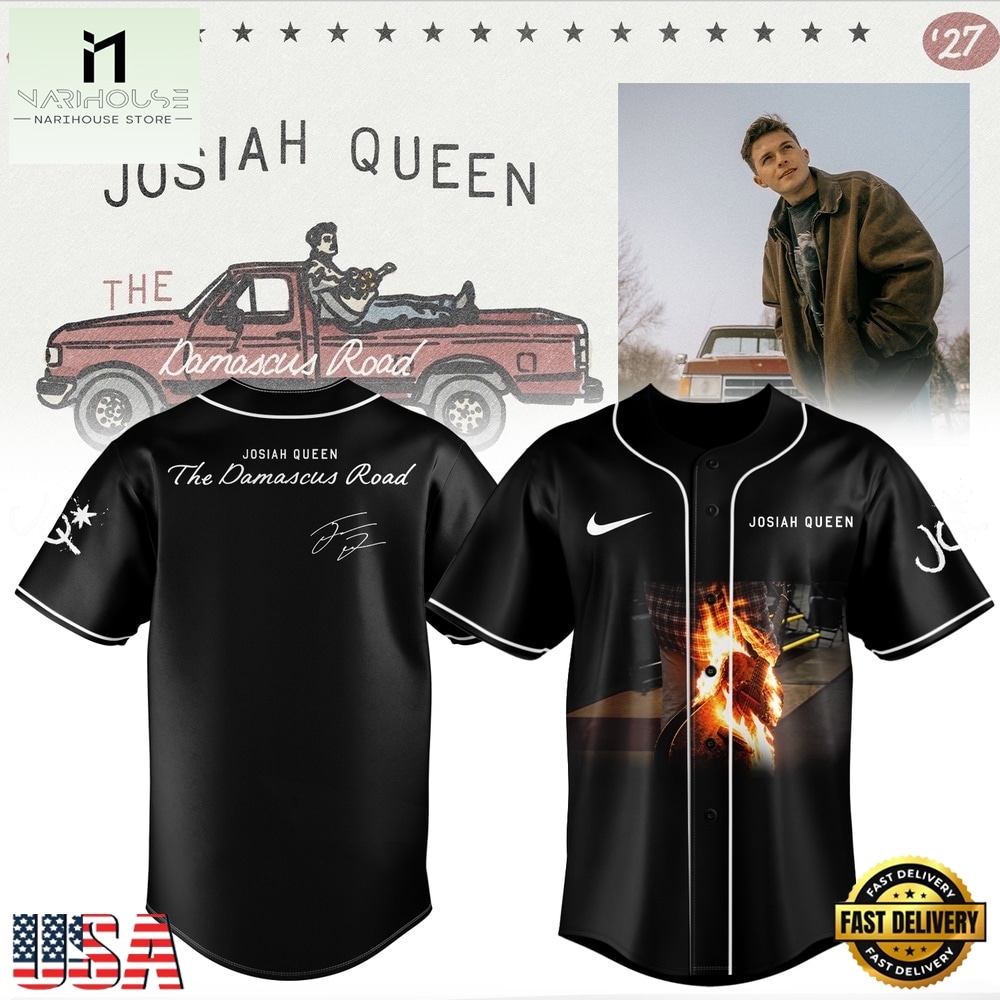 Josiah Queen Damascus Road Tour 2027 Special New Signature Baseball Jersey, Concert Baseball Jersey Josiah Queen Damascus Road Tour 2027 Special New Signature Baseball Jersey, Concert Baseball Jersey
