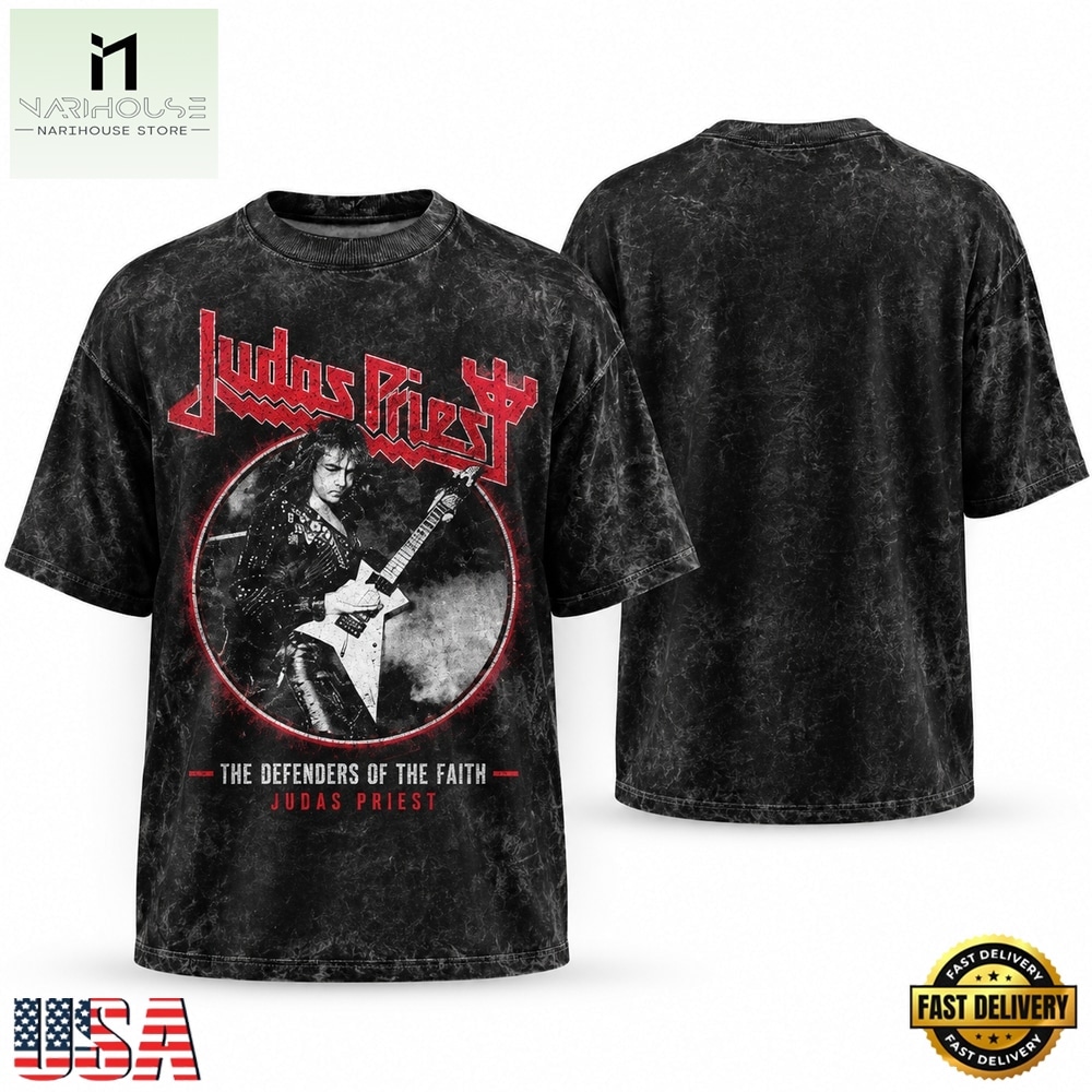 Judas Priest Defenders Of The Faith Classic Rock Guitarist Graphic Vintage T Shirt, Popular 3D Music Tee Judas Priest Defenders Of The Faith Classic Rock Guitarist Graphic Vintage T Shirt, Popular 3D Music Tee
