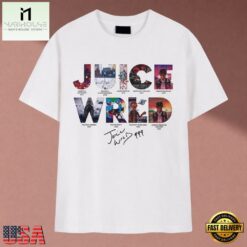 Juice WRLD Albums Graphic Signature 999 Tribute T Shirt, Music Fan 2D Shirt Juice Wrld Albums Graphic Signature 999 Tribute T Shirt