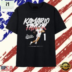 Kamario Taylor Mississippi State Bulldogs Number 1 T Shirt, Stylish 2D Graphic Shirt Kamario Taylor Mississippi State Bulldogs Number 1 T Shirt