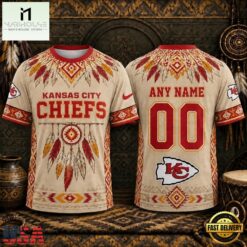 Kansas City Chiefs 2026 NFL Native American Heritage 3D Shirt, NFL Sporty Shirt Kansas City Chiefs 2026 Nfl Native American Heritage 3D Shirt