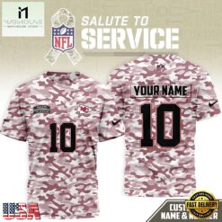 Kansas City Chiefs 2026 NFL Salute to Service Camo New Design 3D Shirt, NFL Sporty Shirt Kansas City Chiefs 2026 Nfl Salute TO Service Camo New Design 3D Shirt