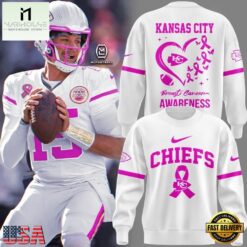 Kansas City Chiefs Breast Cancer Awareness 2026 New Design Sweatshirt, Hot 3D Shirt Trend Kansas City Chiefs Breast Cancer Awareness 2026 New Design Sweatshirt