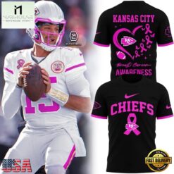 Kansas City Chiefs Breast Cancer Awareness 2026 New Design T Shirt, Hot 3D Shirt Trend Kansas City Chiefs Breast Cancer Awareness 2026 New Design T Shirt