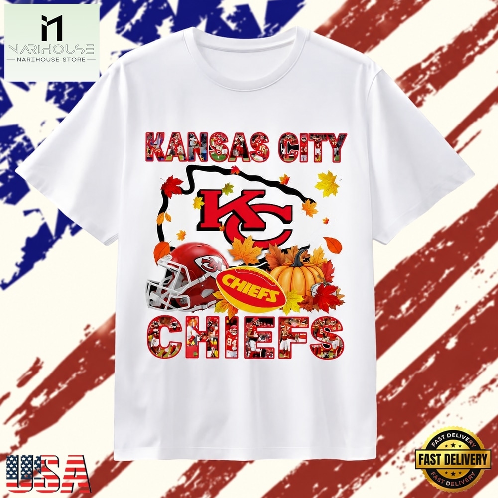 Kansas City Chiefs Football Autumn Fall Pumpkin Graphic T Shirt, Stylish 2D Graphic Shirt Kansas City Chiefs Football Autumn Fall Pumpkin Graphic T Shirt, Stylish 2D Graphic Shirt