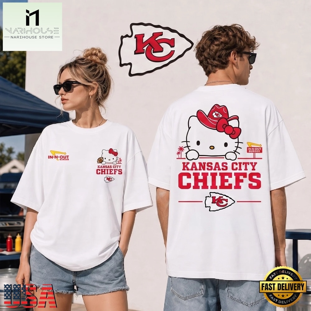 Kansas City Chiefs NFL Kitty Burger Game Day Unisex 3D Shirt, NFL Sporty Shirt Kansas City Chiefs NFL Kitty Burger Game Day Unisex 3D Shirt, NFL Sporty Shirt