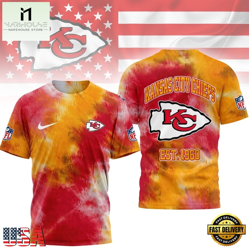 Kansas City Chiefs NFL Sunday Legends Tie Dye 3D Shirt, NFL Sporty Shirt Kansas City Chiefs NFL Sunday Legends Tie Dye 3D Shirt, NFL Sporty Shirt