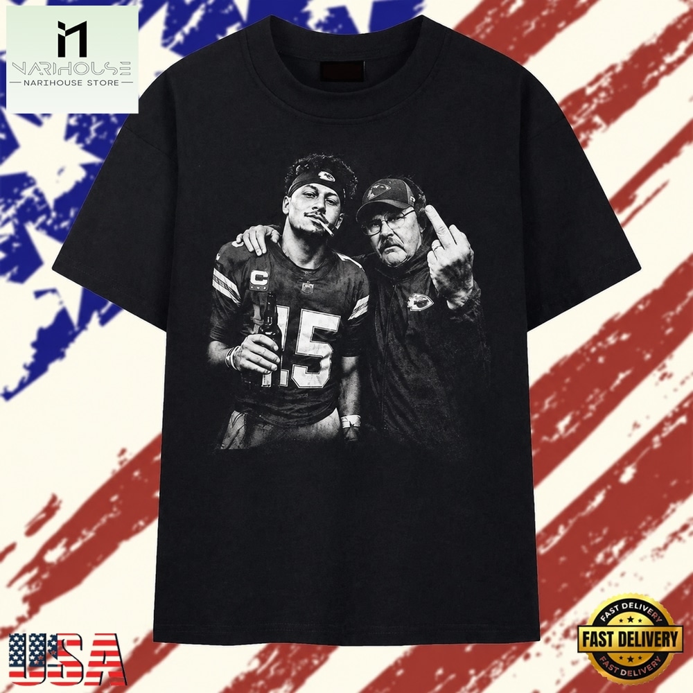Kansas City Chiefs Patrick Mahomes And Andy Reid Graphic T Shirt, Stylish 2D Graphic Shirt Kansas City Chiefs Patrick Mahomes And Andy Reid Graphic T Shirt, Stylish 2D Graphic Shirt