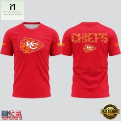 Kansas City Chiefs Salute To Service 2026 Limited Edition Red T Shirt, Hot 3D Shirt Trend Kansas City Chiefs Salute TO Service 2026 Limited Edition Red T Shirt