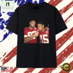Kansas City Football Travis Kelce And Patrick Mahomes Vintage Graphic T Shirt, Stylish 2D Graphic Shirt Kansas City Football Travis Kelce And Patrick Mahomes Vintage Graphic T Shirt