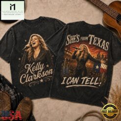 Kelly Clarkson Vintage Tour Portrait 3D Shirt, Popular 3D Music Tee Kelly Clarkson Vintage Tour Portrait 3D Shirt