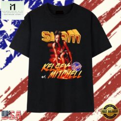 Kelsey Mitchell Indiana Fever Slam WNBA T Shirt, Stylish 2D Graphic Shirt Kelsey Mitchell Indiana Fever Slam Wnba T Shirt