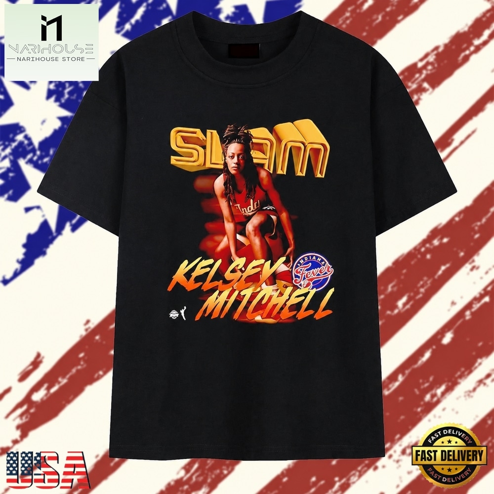 Kelsey Mitchell Indiana Fever Slam WNBA T Shirt, Stylish 2D Graphic Shirt Kelsey Mitchell Indiana Fever Slam WNBA T Shirt, Stylish 2D Graphic Shirt