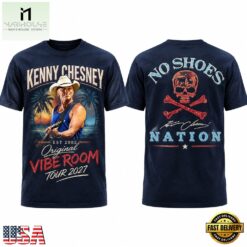 Kenny Chesney Original Vibe Room Tour 2027 Graphic T Shirt, Popular 3D Music Tee Kenny Chesney Original Vibe Room Tour 2027 Graphic T Shirt