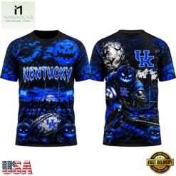 Kentucky Wildcats Football x Halloween Night 2026 T Shirt, Hot 3D Shirt Trend Kentucky Wildcats Football X Halloween Night 2026 T Shirt