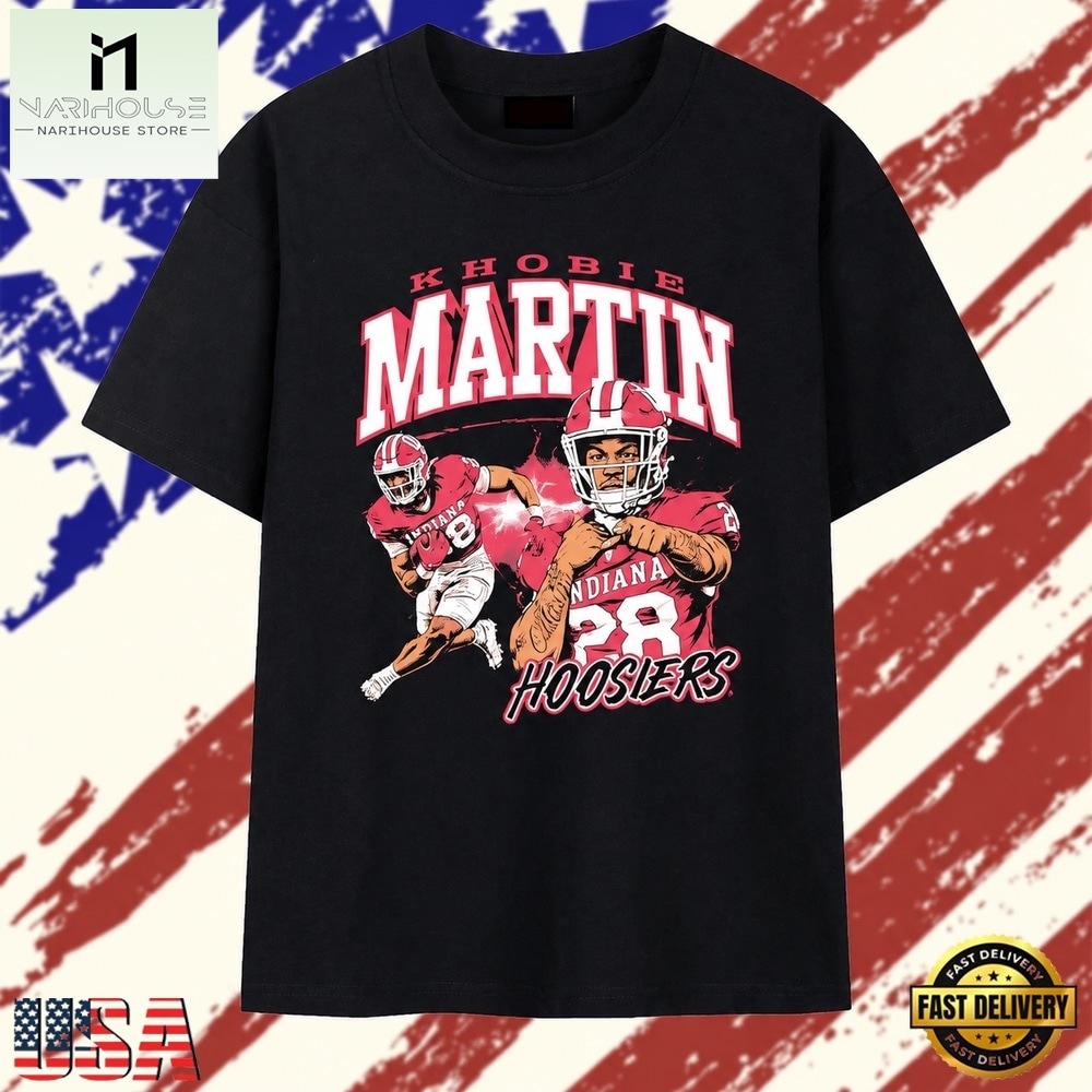 Khobie Martin Indiana Hoosiers 28 College Football T Shirt, Stylish 2D Graphic Shirt Khobie Martin Indiana Hoosiers 28 College Football T Shirt, Stylish 2D Graphic Shirt