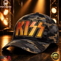 KISS Golden Thunder Camo Rock Legend Classic Cap