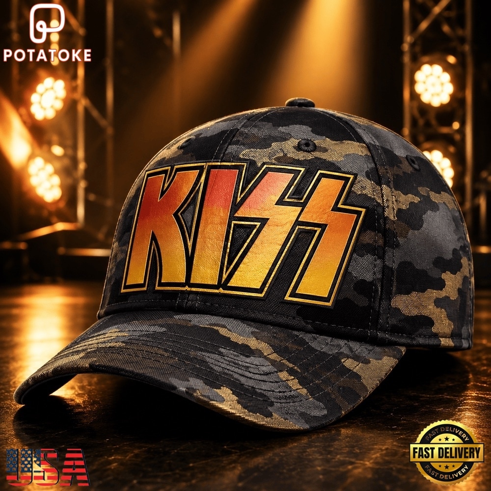 KISS Golden Thunder Camo Rock Legend Classic Cap KISS Golden Thunder Camo Rock Legend Classic Cap