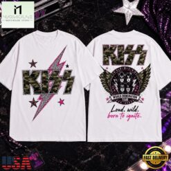 KISS Midnight Voltage 3D Shirt, Popular 3D Music Tee Kiss Midnight Voltage 3D Shirt