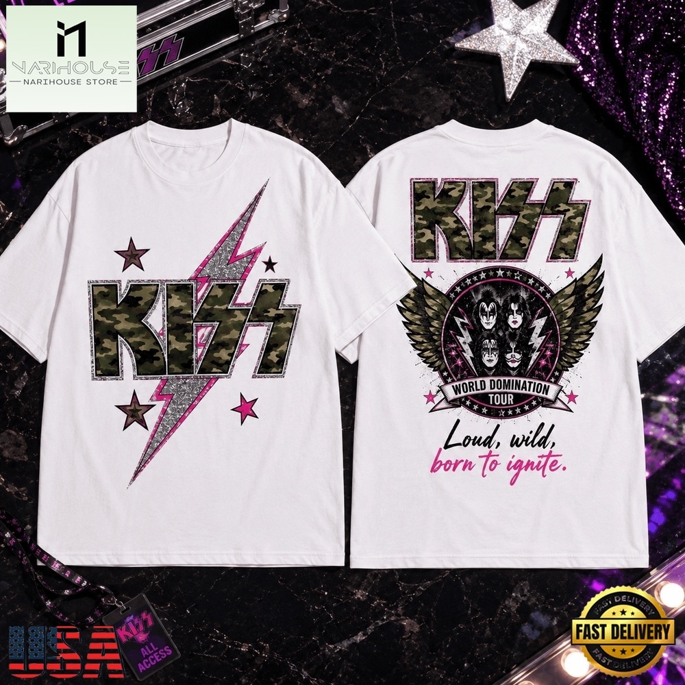 KISS Midnight Voltage 3D Shirt, Popular 3D Music Tee KISS Midnight Voltage 3D Shirt, Popular 3D Music Tee